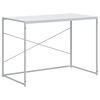 vidaXL Computer Desk White 110x60x70 cm Engineered Wood