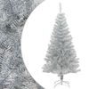 vidaXL Artificial Christmas Tree with Stand Silver 150 cm PET