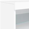 vidaXL Sideboard with LED Lights White 142.5x37x67 cm