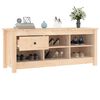 vidaXL Shoe Cabinet 110x38x45.5 cm Solid Wood Pine