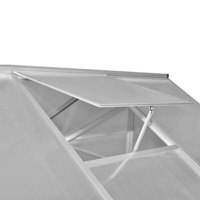 vidaXL Greenhouse Aluminium 481x250x195 cm 23.44 m³