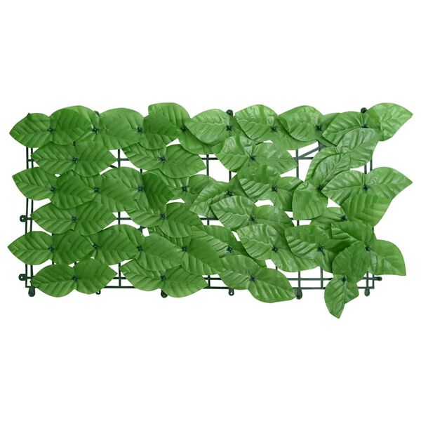 vidaXL Balcony Screen with Green Leaves 500x100 cm
