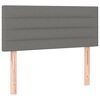 vidaXL LED Headboard Dark Grey 100 cm Fabric