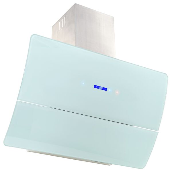 vidaXL Wall Mounted Range Hood Stainless Steel 756 m&sup3;/h 90 cm White