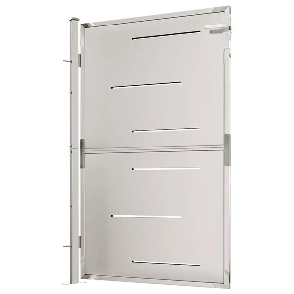 vidaXL Garden Gate 100x145 cm Stainless Steel