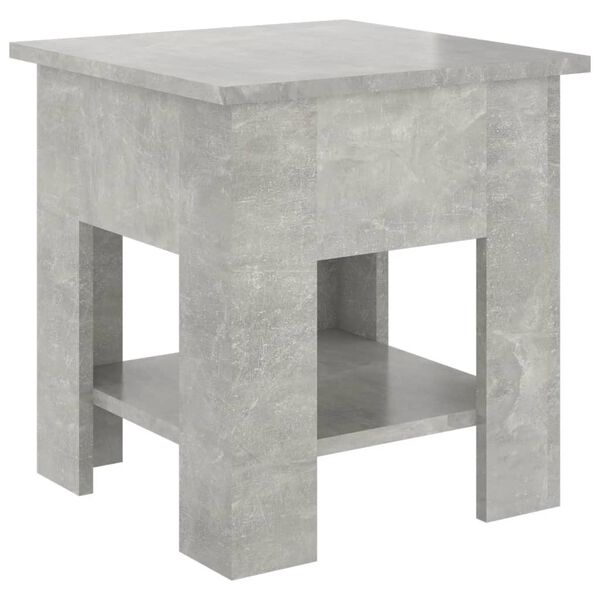 vidaXL Coffee Table Concrete Grey 40x40x42 cm Engineered Wood
