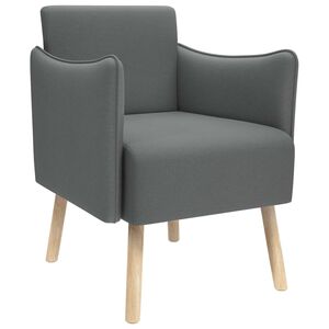 vidaXL Accent Chair Dark Grey Fabric
