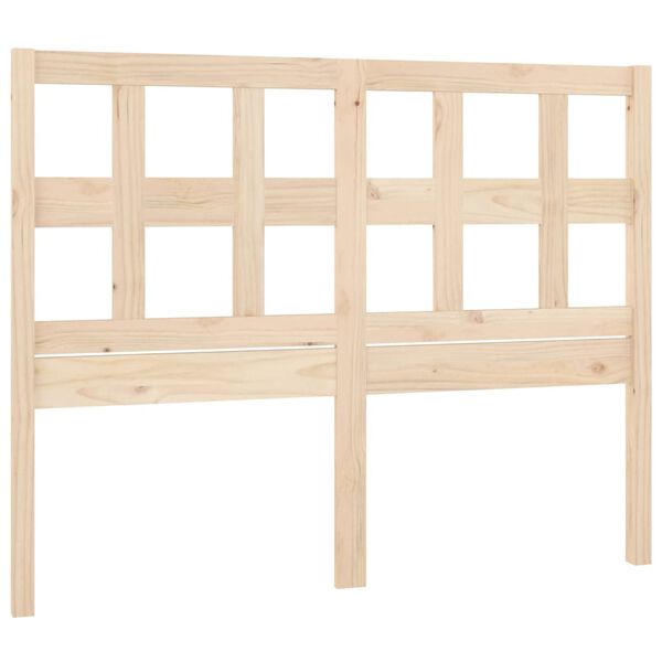 vidaXL Bed Headboard 140.5x4x100 cm Solid Wood Pine