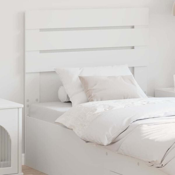 vidaXL Headboard with Headboard White 90 cm Engineered wood