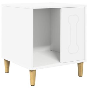 vidaXL Dog House White 44 x 42 x 49 cm Engineered Wood