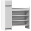 vidaXL Shoe Cabinet White 100,5x28x100 cm Engineered Wood