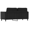 vidaXL 2-Seater Sofa Black 140 cm Faux Leather