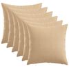 vidaXL Cushion with Pillow HEERLEN 6 pcs Cream Fabric
