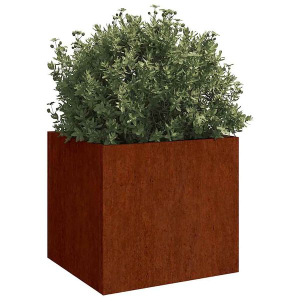 vidaXL Planter 32x30x29 cm Corten Steel