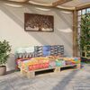vidaXL Pallet Sofa Cushion Multicolour Fabric Patchwork