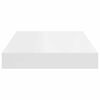 vidaXL Floating Wall Shelf White 40x23x3.8 cm MDF