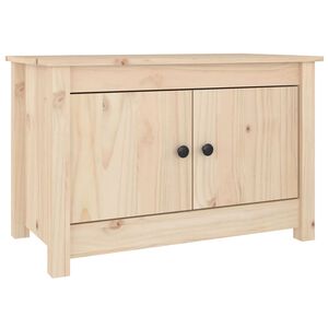vidaXL Shoe Cabinet | Natural Wood Brown | Solid Pine Wood | Small to Medium