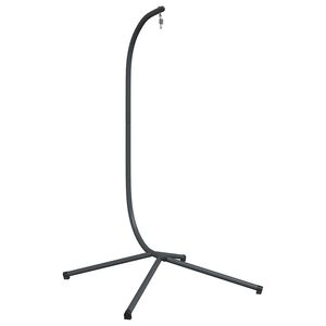 vidaXL Hanging Egg Chair Stand without Basket Anthracite Steel