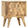 vidaXL Bedside Cabinet 40x30x50 cm Solid Mango Wood