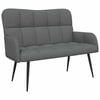 vidaXL 2-Seater Sofa Dark Grey 115 x 61 x 87 cm Fabric