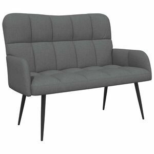 vidaXL 2-Seater Sofa Dark Grey 115 x 61 x 87 cm Fabric
