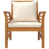 vidaXL 4 Piece Garden Lounge Set with Cushions Solid Wood Acacia
