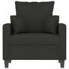 vidaXL Sofa Chair Black 60 cm Fabric