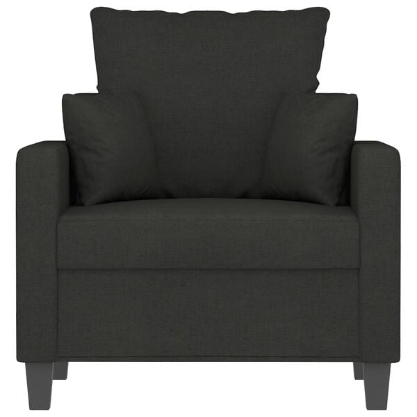 vidaXL Sofa Chair Black 60 cm Fabric