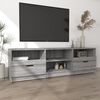 vidaXL TV Cabinet Grey Sonoma 150x33.5x45 cm Engineered Wood
