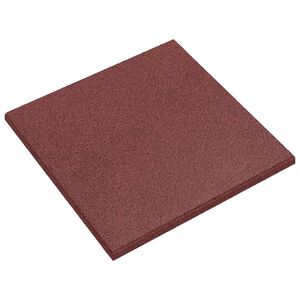 vidaXL Fall Protection Tiles 6 pcs Red 50 x 50 cm Rubber