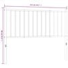 vidaXL Metal Replace Headboard Black 107 cm