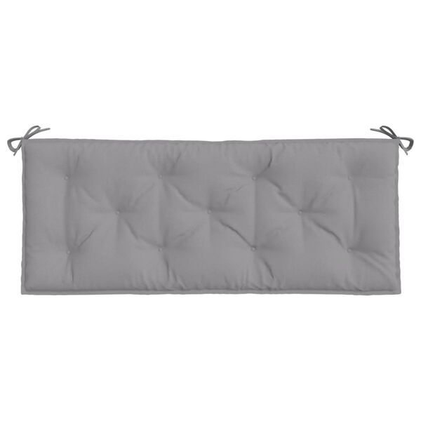 vidaXL Garden Bench Cushion Grey 120x50x7 cm Oxford Fabric