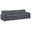 vidaXL Modular Sofa with Cushions Dark Grey