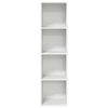 vidaXL Wall-mounted TV Cabinet White 37x37x142.5 cm Engineered Wood