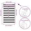 vidaXL Zebra Blind 50 x 100 cm Grey
