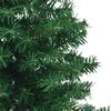 vidaXL Corner Artificial Christmas Tree Green 240 cm PVC and Metal