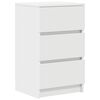 vidaXL Bedside Cabinet with 3 Drawers White 39x35x65 cm