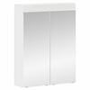 vidaXL Bathroom Mirror Cabinet TULUM White 60 x 16.5 x 78 cm