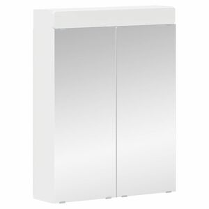 vidaXL Bathroom Mirror Cabinet TULUM White 60 x 16.5 x 78 cm