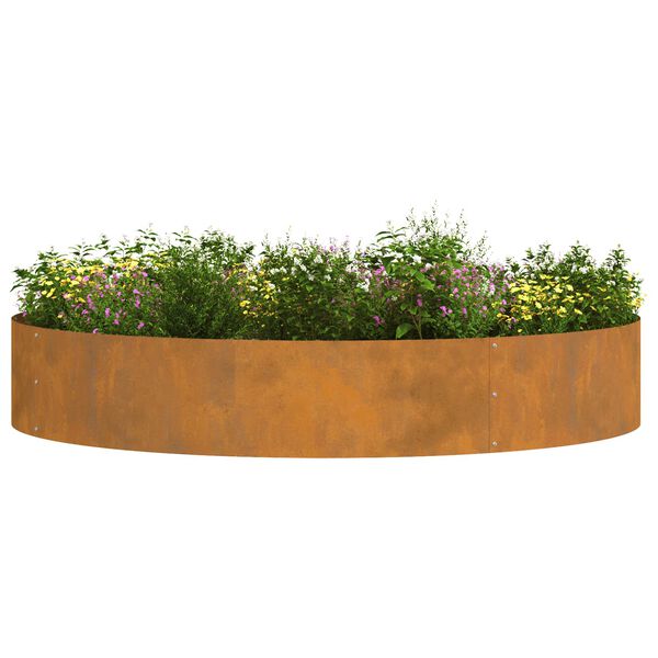 vidaXL Garden Planter 5 pcs Brown 120 x 120 x 20 cm Weathering Steel