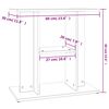 vidaXL Aquarium Stand White 60x30x60 cm Engineered Wood