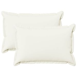 vidaXL Cushion with Pillow HOUTEN 2 pcs White Faux Linen