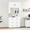 vidaXL Highboard White Engineered Wood