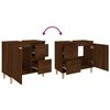 vidaXL Bathroom Cabinet Brown Oak 65x33x60 cm Engineered Wood