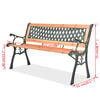 vidaXL Garden Bench 122 cm Wood