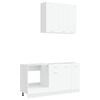 vidaXL Kitchen Unit LYON 5 pcs White Engineered Wood