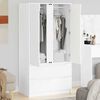 vidaXL Bathroom Cabinet White 79.5 x 49 x 156 cm Engineered Wood
