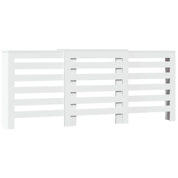 vidaXL Radiator Cover White 205x21.5x83.5 cm Engineered Wood