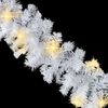 vidaXL Christmas Garland with LED Lights 5 m White