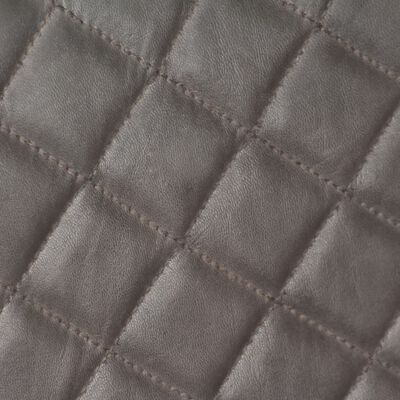 vidaXL Armchair Grey Genuine Leather